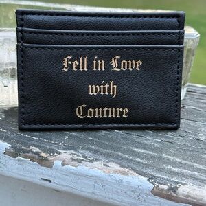 JUICY COUTURE "FELL IN LOVE WITH COUTURE" CARD WALLET